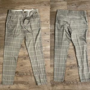 Zara Man Windowpane Dress Pants Size 31